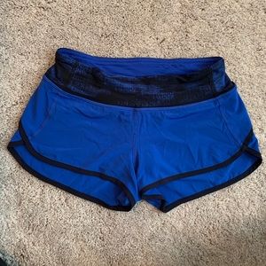 Lululemon size 2 Speed Shorts Blue